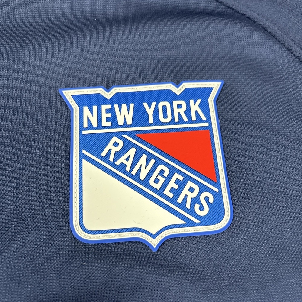 New York Rangers‎ Fanatics Authentic Pro Rink Raglan Quarter-Zip Pullover- Large - Picture 3 of 16
